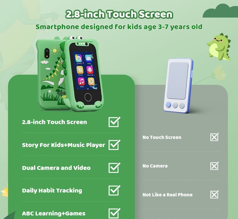 Early Childhood Education Photo Video Game Mini Bear Handheld Touch Mobile Phone Camera - HZ Mobile