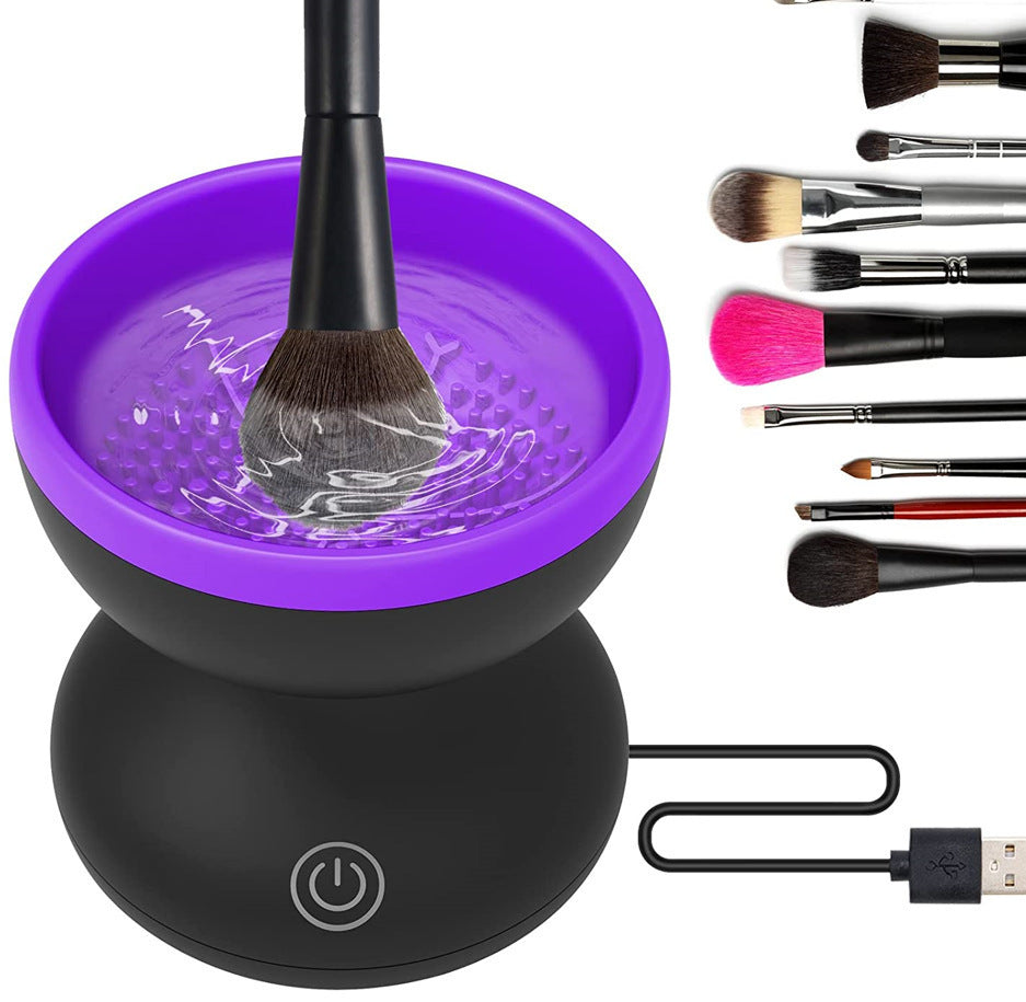 Electric Makeup Brush Cleaner – Portable Automatic USB Cleaning Machine for All Brush Sizes - HZ Mobile