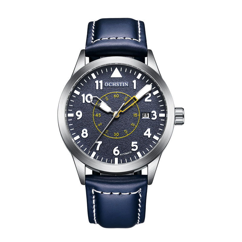Metal Automatic Mechanical Leather Waterproof Men’s Luminous Watch – HZ Mobile - HZ Mobile