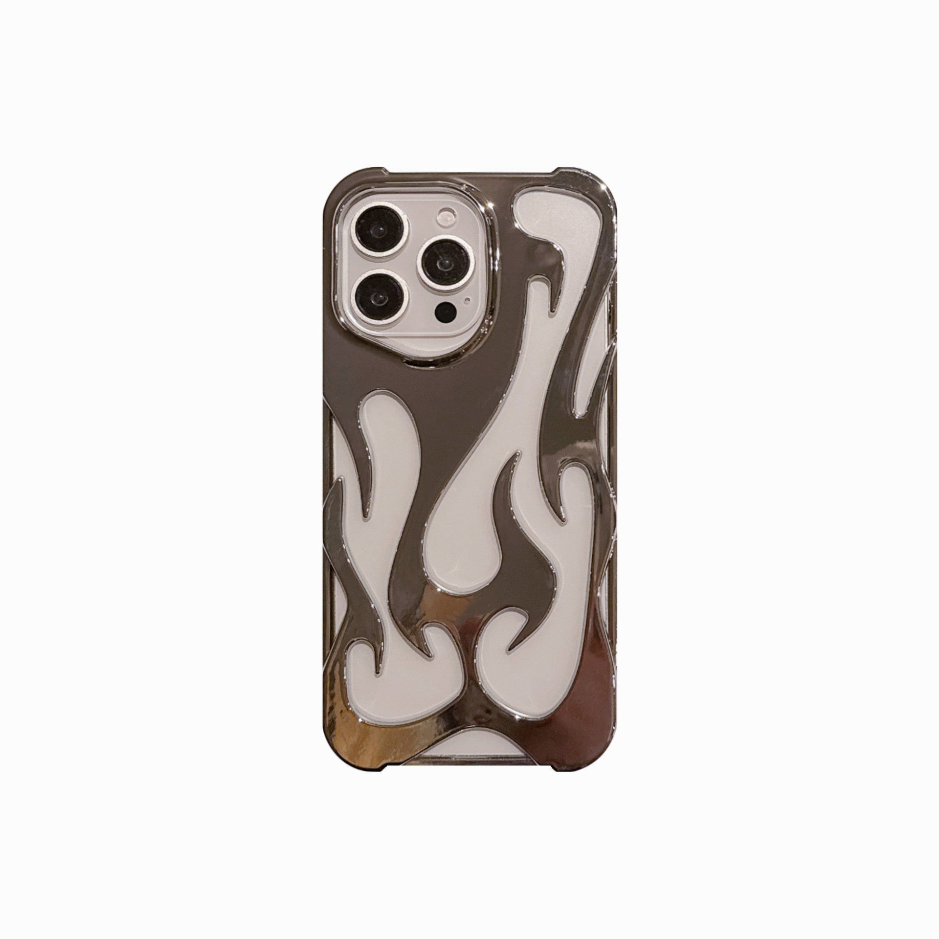 Electroplating Hollow Heat Dissipation Phone Case Flame Pattern High-grade Soft Shell - HZ Mobile