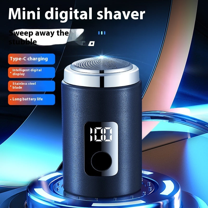 Mini Men’s Electric Shaver – Compact USB Rechargeable Razor with Power Display - HZ Mobile