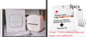 Portable Mini Thermal Label Printer Home Photo Printer Student Wrong Question Printer Bluetooth-compatible Mini Label Printer Price Tag - HZ Mobile