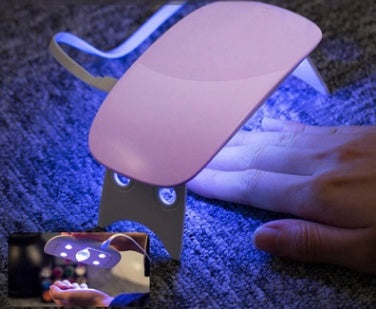 USB LED Nail Light – Portable 6W Gel Nail Dryer Lamp for Quick DIY Manicure & Light Therapy - HZ Mobile