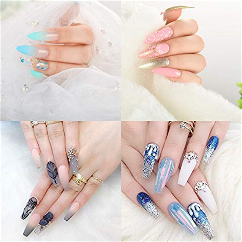 Non-Marking False Nails – Reusable Press-On Nail Tips with Invisible Glue for DIY Manicure - HZ Mobile