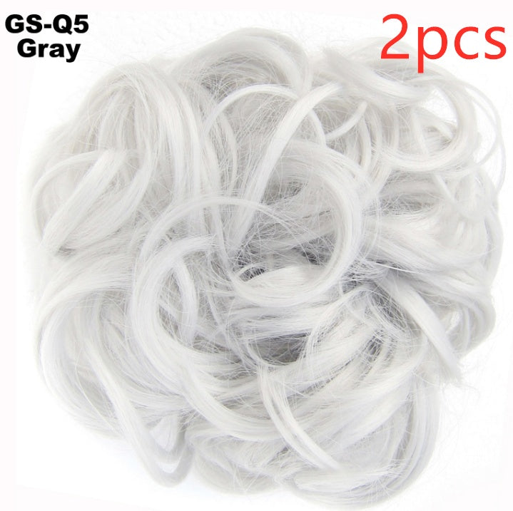 Fluffy Curly Hair Bun with Drawstring – Natural Look Hair Ring & Bun Maker for Women - HZ Mobile