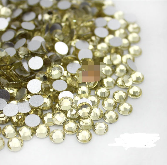 Glass Flat Rhinestones for Nail Drill – Sparkling Crystal Gems for DIY & Salon Nail Art - HZ Mobile