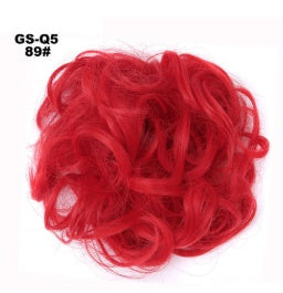 Fluffy Curly Hair Bun with Drawstring – Natural Look Hair Ring & Bun Maker for Women - HZ Mobile