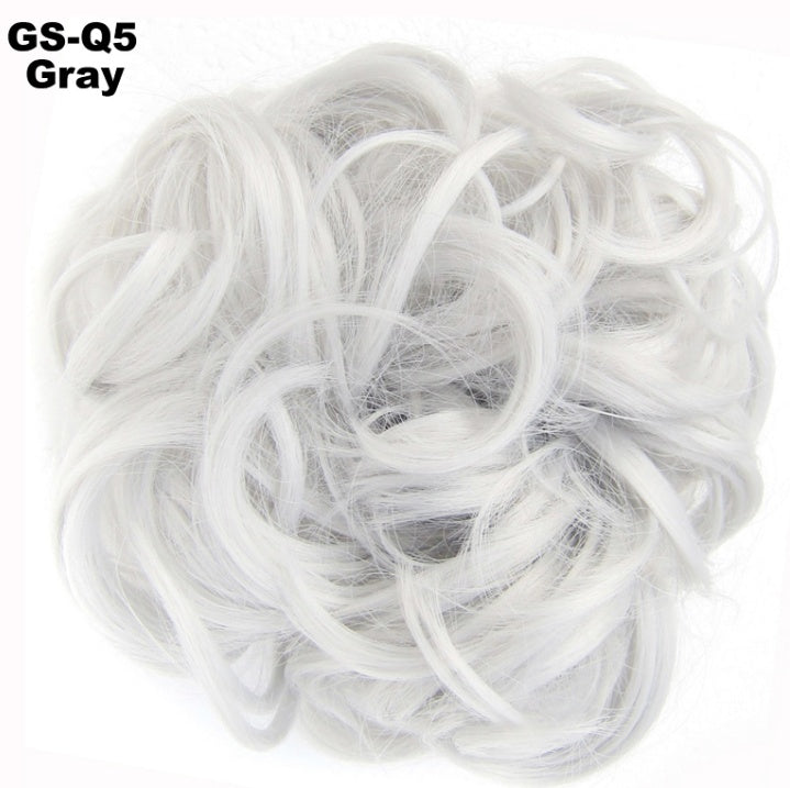 Fluffy Curly Hair Bun with Drawstring – Natural Look Hair Ring & Bun Maker for Women - HZ Mobile