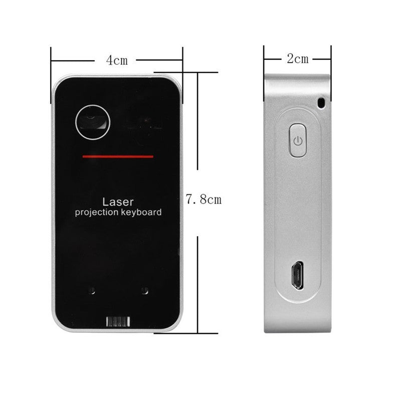 LEING FST Virtual Laser Keyboard Bluetooth Wireless Projector Phone Keyboard For Computer Pad Laptop With Mouse Function - HZ Mobile