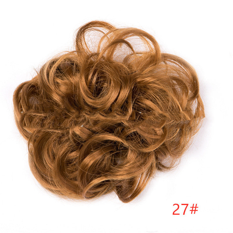 Fluffy Curly Hair Bun with Drawstring – Natural Look Hair Ring & Bun Maker for Women - HZ Mobile