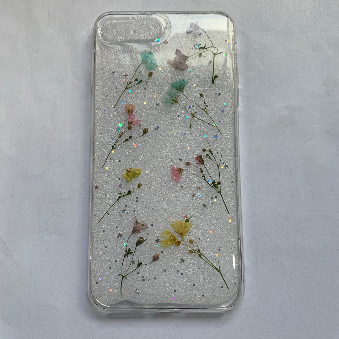 Small floral real flower anti-drop transparent protective cover - HZ Mobile