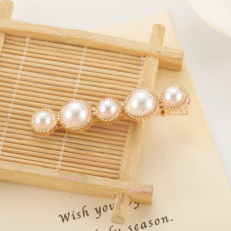 Slip-On Pearl Bow Hair Clip – Elegant Barrette for Women & Girls Hairstyles - HZ Mobile