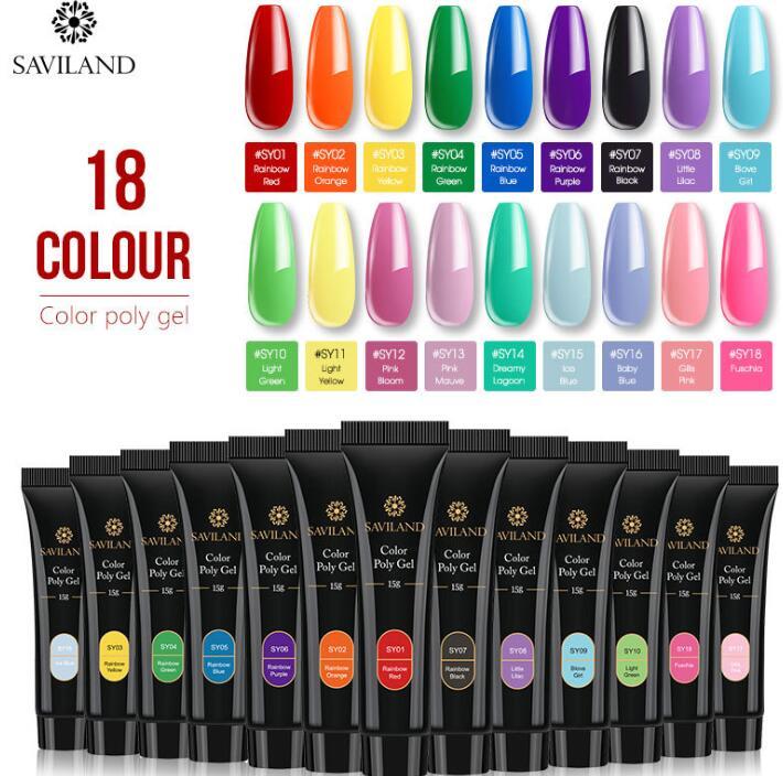 15g Colored Crystal Nail Extension Gel – Builder Glue for DIY & Professional Nail Art - HZ Mobile