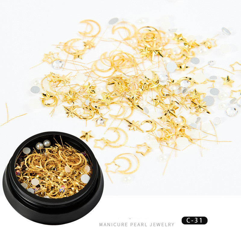 Copper Round Rivets & Sequins – Xingyue Nail Drill Ornaments for DIY Acrylic & Gel Nail Art - HZ Mobile