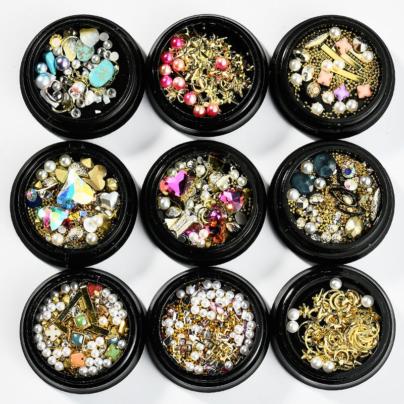 Copper Round Rivets & Sequins – Xingyue Nail Drill Ornaments for DIY Acrylic & Gel Nail Art - HZ Mobile