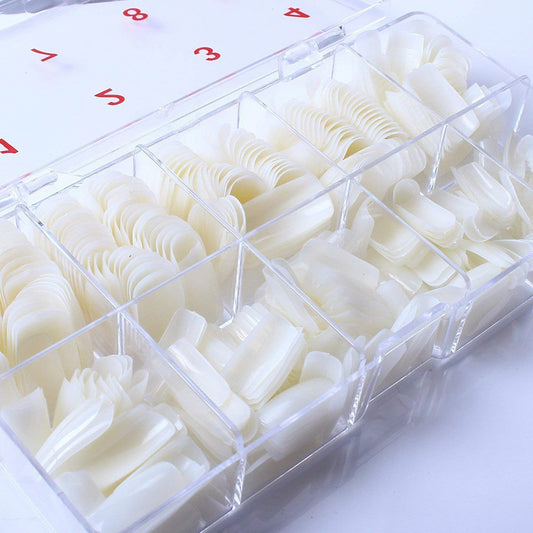 500 Pcs Nail Armor Tips – Boxed Full & Half Cover Acrylic Fake Nails for DIY & Salon Manicure - HZ Mobile