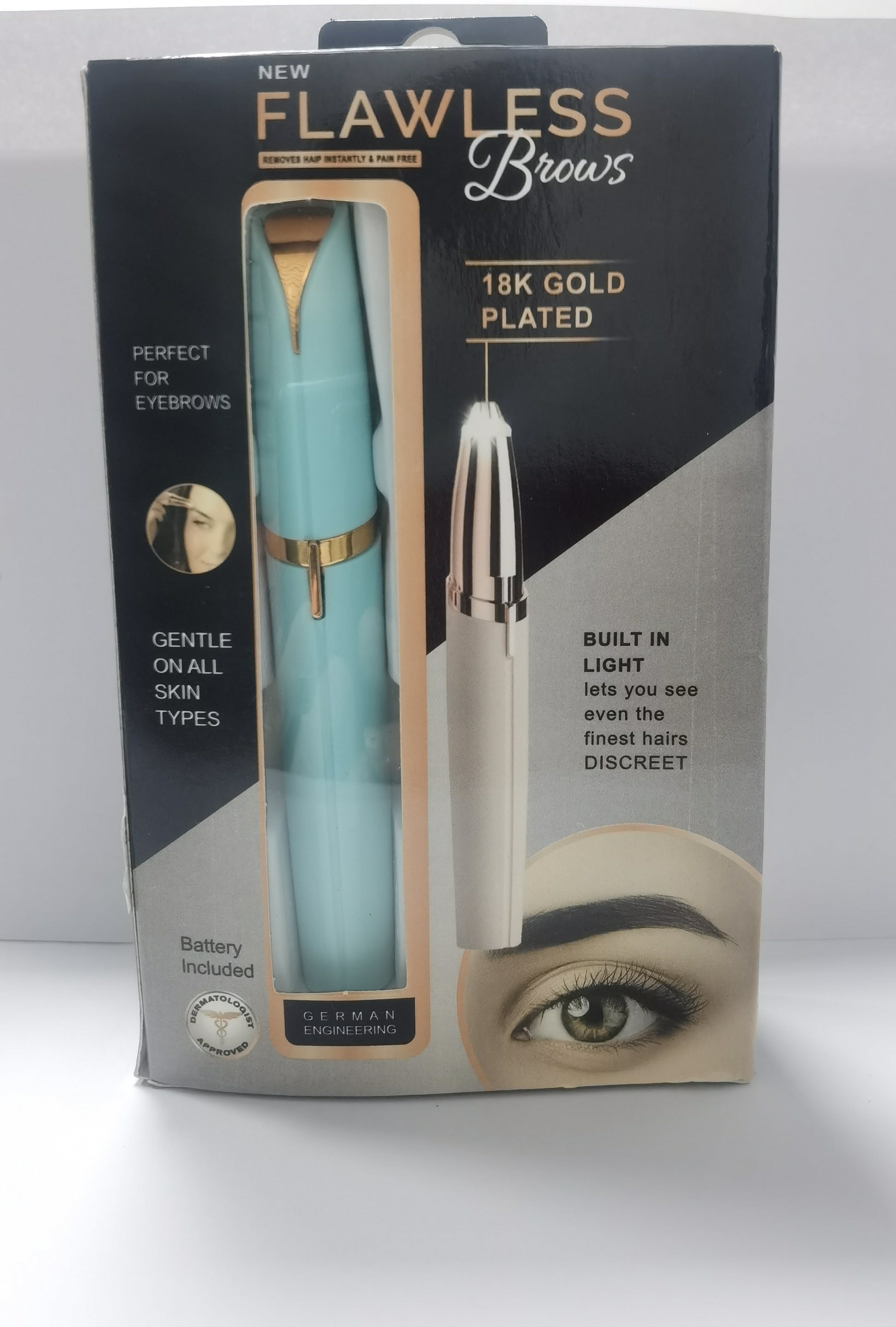Mini Electric Eyebrow Trimmer – Painless Hair Remover with LED Light for Brows & Face - HZ Mobile
