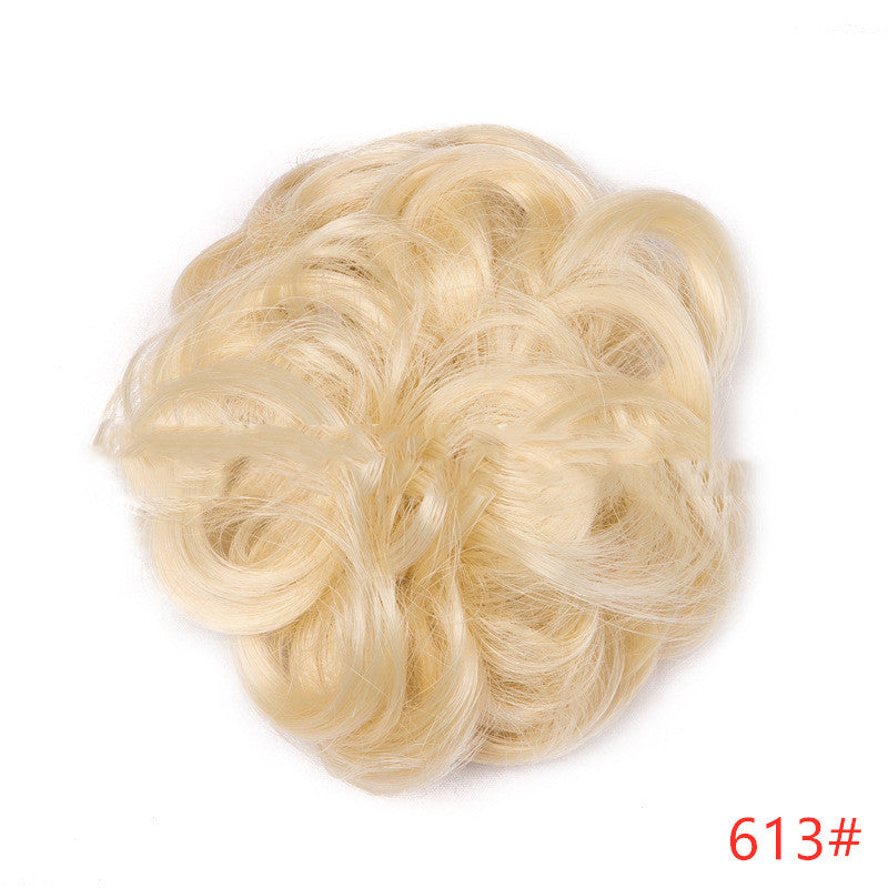 Fluffy Curly Hair Bun with Drawstring – Natural Look Hair Ring & Bun Maker for Women - HZ Mobile