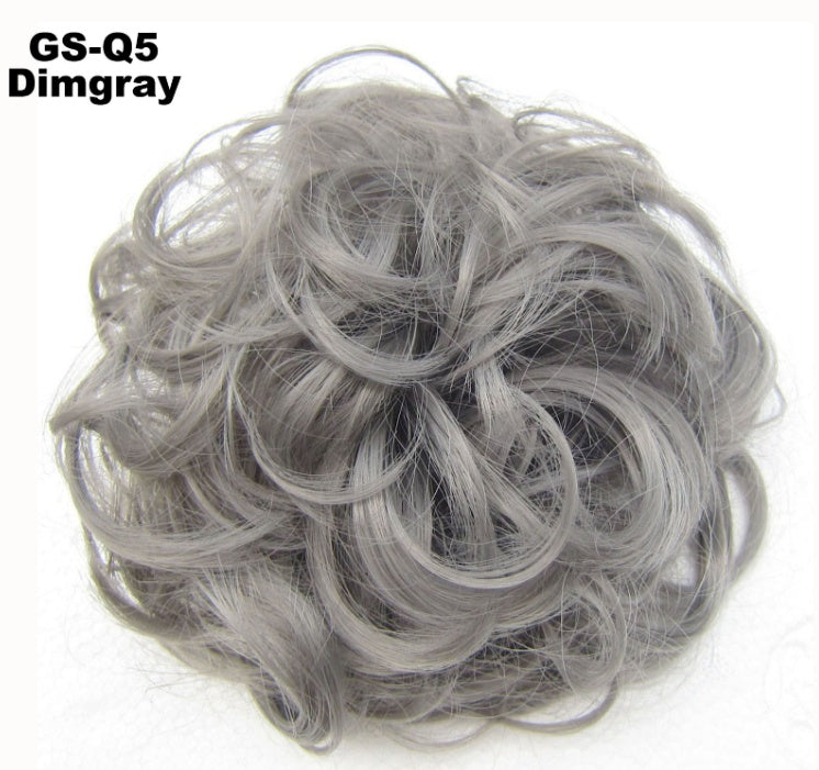 Fluffy Curly Hair Bun with Drawstring – Natural Look Hair Ring & Bun Maker for Women - HZ Mobile