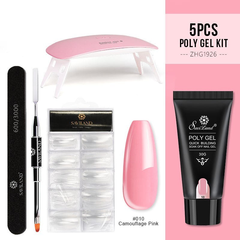 Quick Crystal Nail Extension Gel Set – Easy Builder Gel Kit for DIY & Salon Manicure - HZ Mobile
