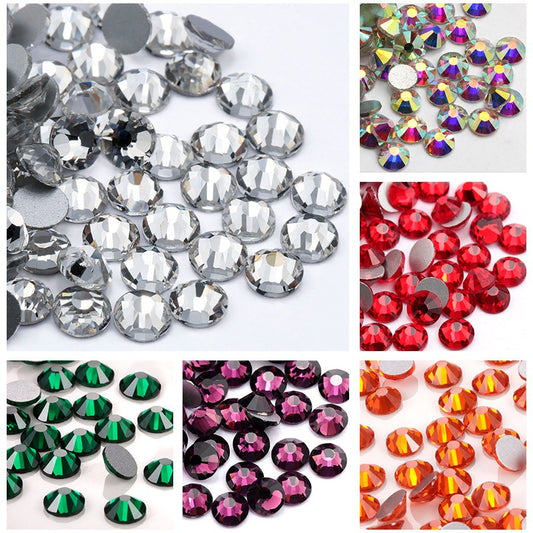 Glass Flat Rhinestones for Nail Drill – Sparkling Crystal Gems for DIY & Salon Nail Art - HZ Mobile