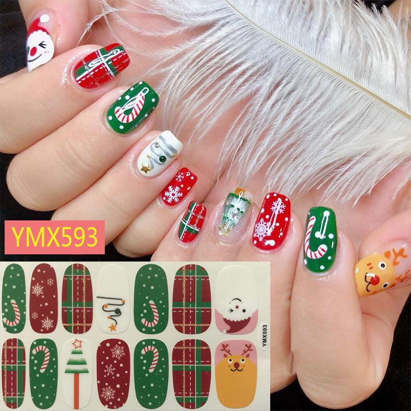 Christmas Nail Stickers – Festive Holiday Nail Art Decals for DIY & Professional Manicure - HZ Mobile