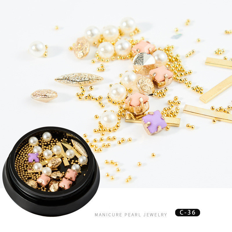 Copper Round Rivets & Sequins – Xingyue Nail Drill Ornaments for DIY Acrylic & Gel Nail Art - HZ Mobile