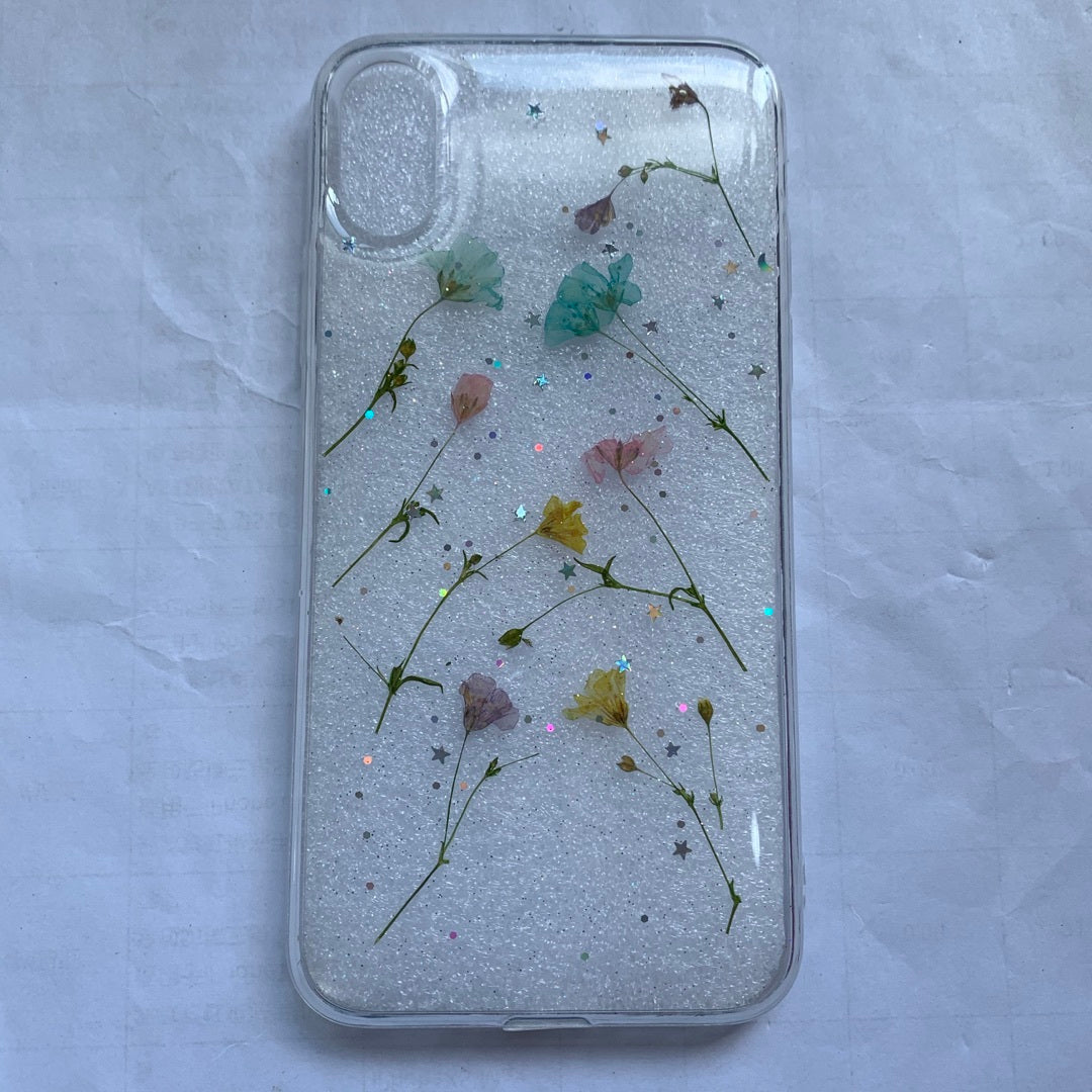 Small floral real flower anti-drop transparent protective cover - HZ Mobile