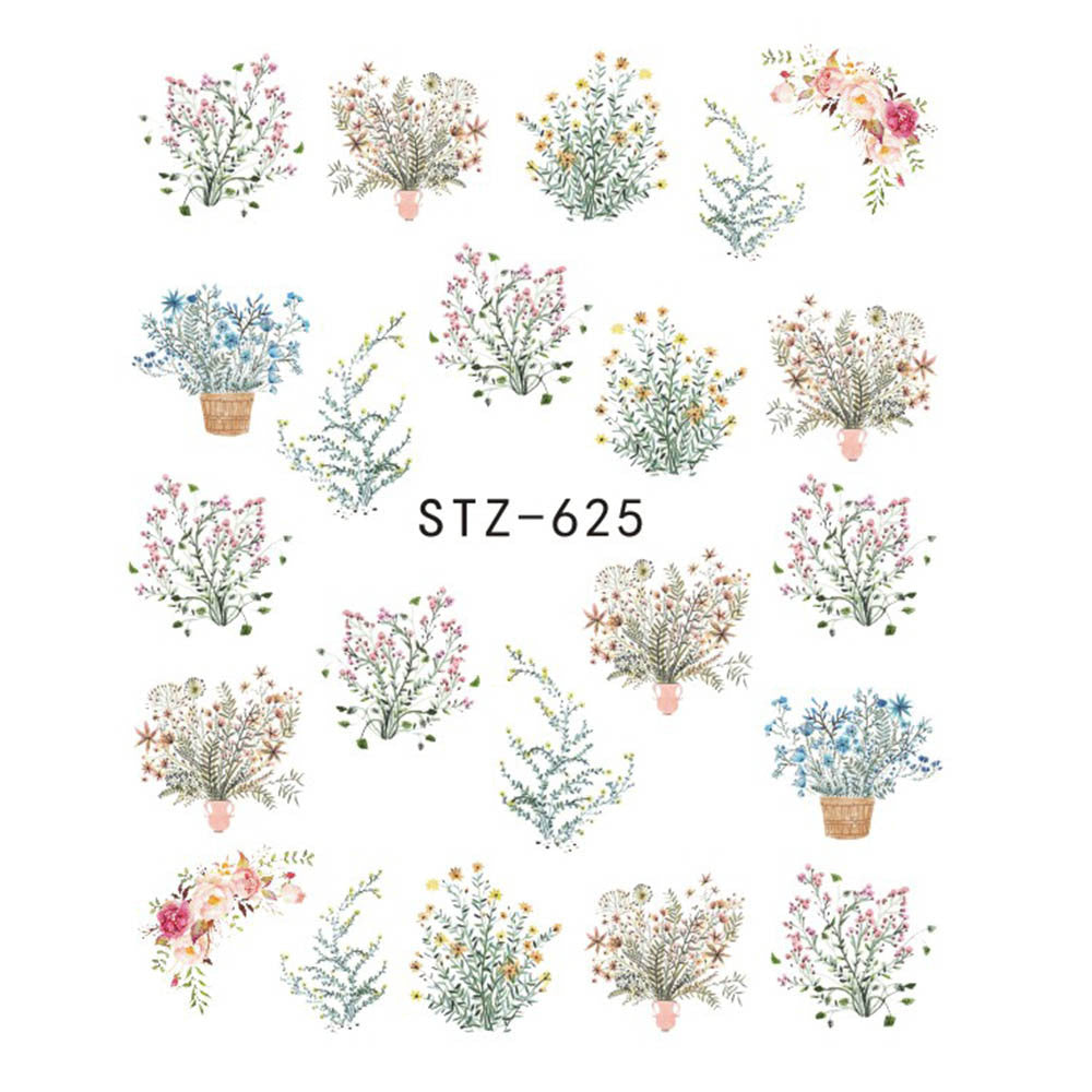 Butterfly & Flower Nail Sticker – 1pc Water Transfer Decal Slider for Nail Art & Manicure Wraps (JISTZ508) - HZ Mobile