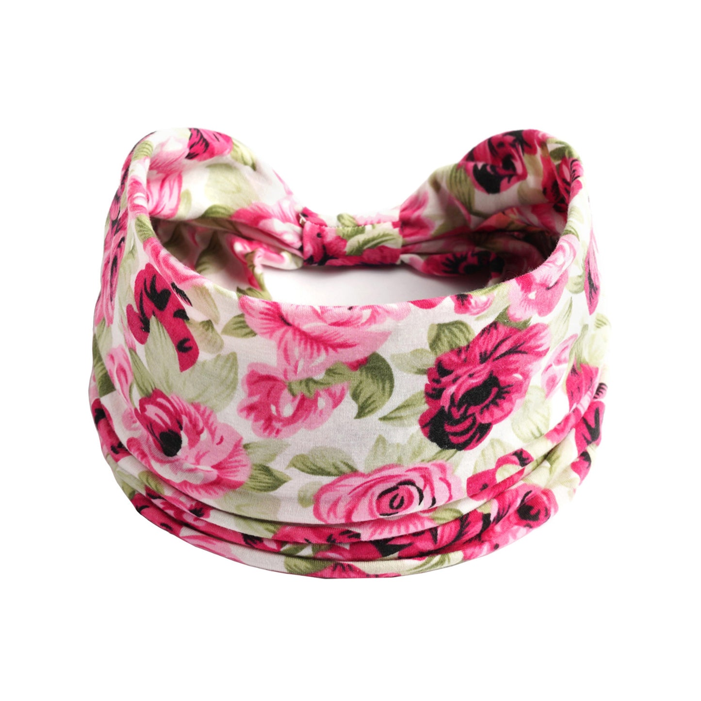 Bohemian Yoga Sports Headband – Cashew Print, Sweat-Absorbent & Non-Slip Elastic Hairband - HZ Mobile