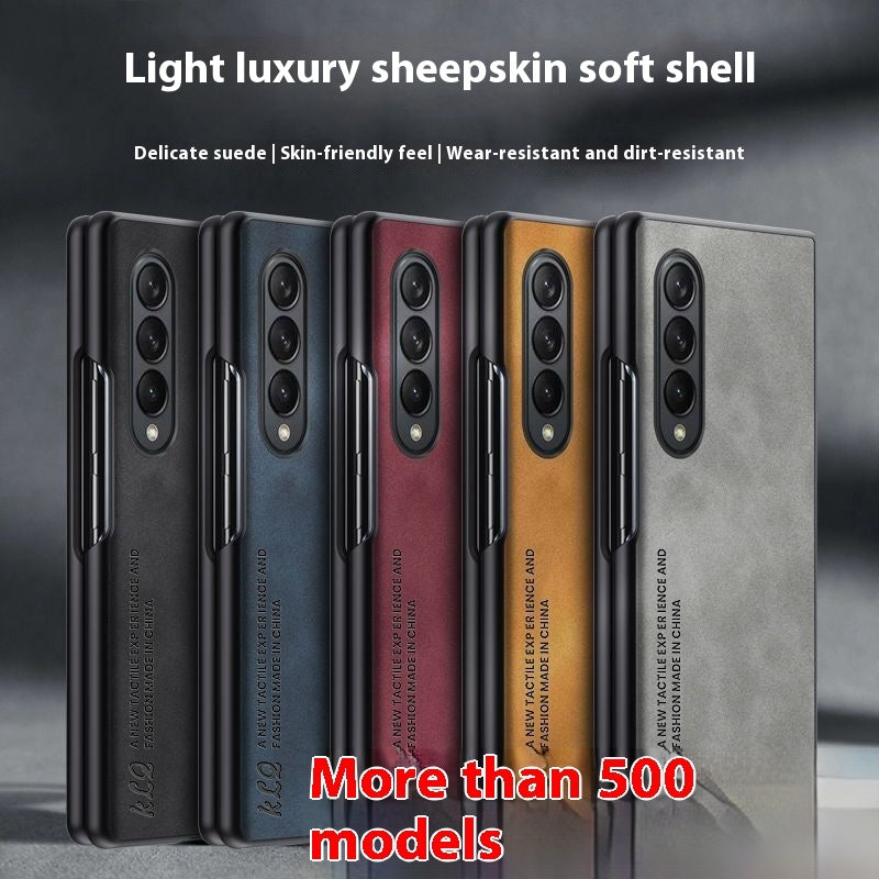 Applicable To Z Flip6 Phone Case Foldable Screen Sheepskin Pattern - HZ Mobile