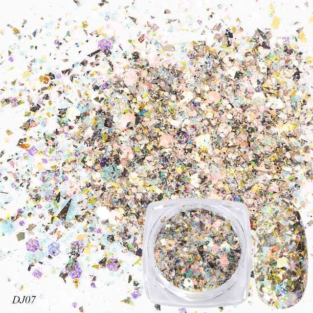12 Color Light-Changing Nail Art Glitter – Onion Pink Symphony Sequins for DIY & Salon Designs - HZ Mobile