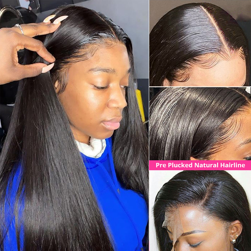 Long Straight Synthetic Wig – European & American Fashion Style Chemical Fiber Headgear - HZ Mobile