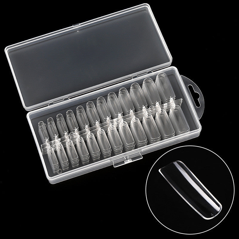 Ultra-Thin Seamless French Fake Nails – 100 Pcs Nail Art Box for DIY & Salon Manicure - HZ Mobile
