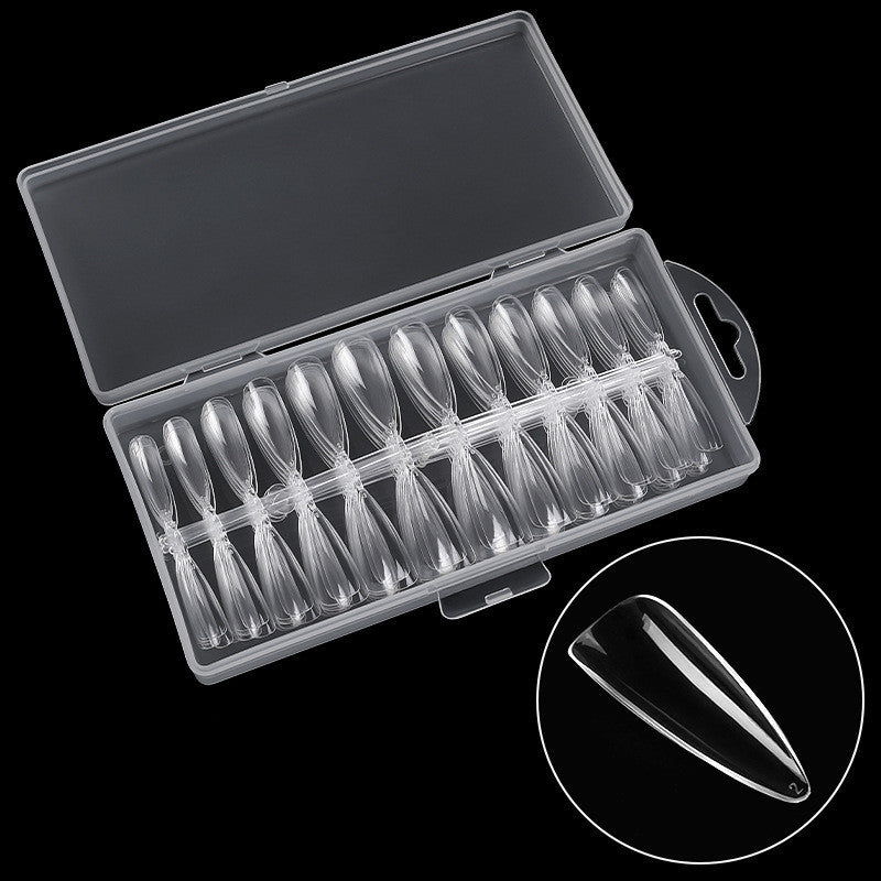Ultra-Thin Seamless French Fake Nails – 100 Pcs Nail Art Box for DIY & Salon Manicure - HZ Mobile