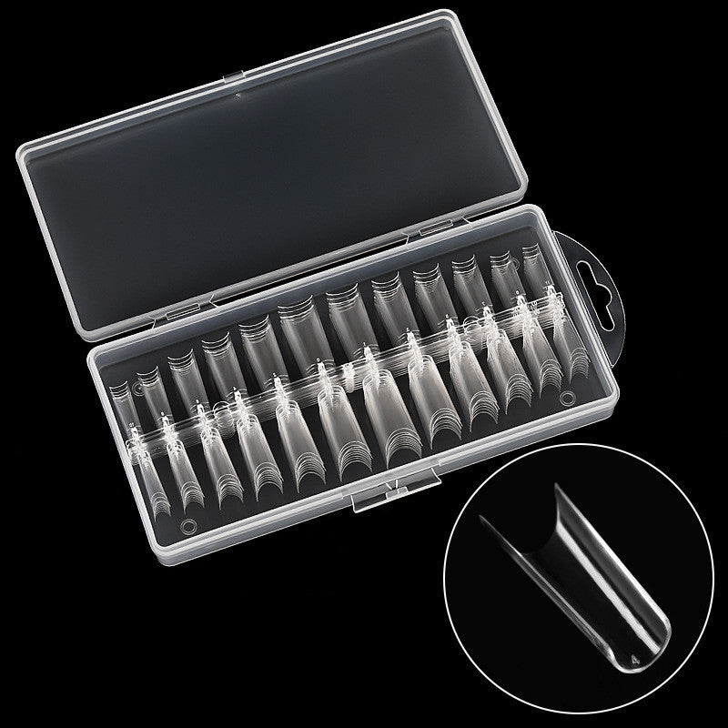 Ultra-Thin Seamless French Fake Nails – 100 Pcs Nail Art Box for DIY & Salon Manicure - HZ Mobile