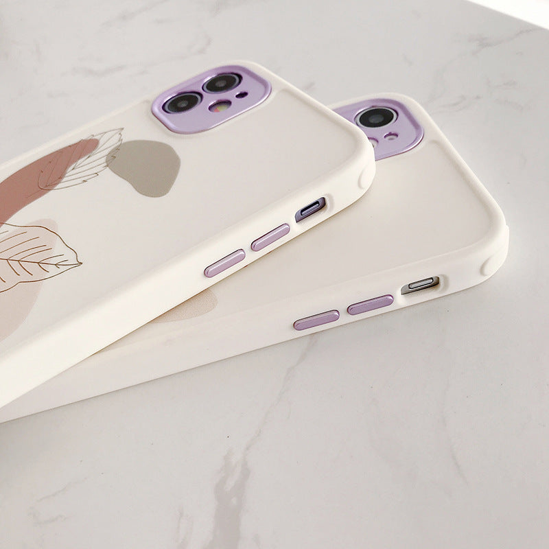 Compatible With , Compatible With  , Vintage Leaf Flower  Phone Case Shockproof Soft Back Cover - HZ Mobile