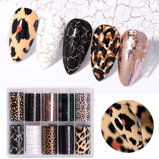 Classic Snake & Star Nail Stickers – Instagram-Inspired Manicure Decal Set for DIY & Salon - HZ Mobile