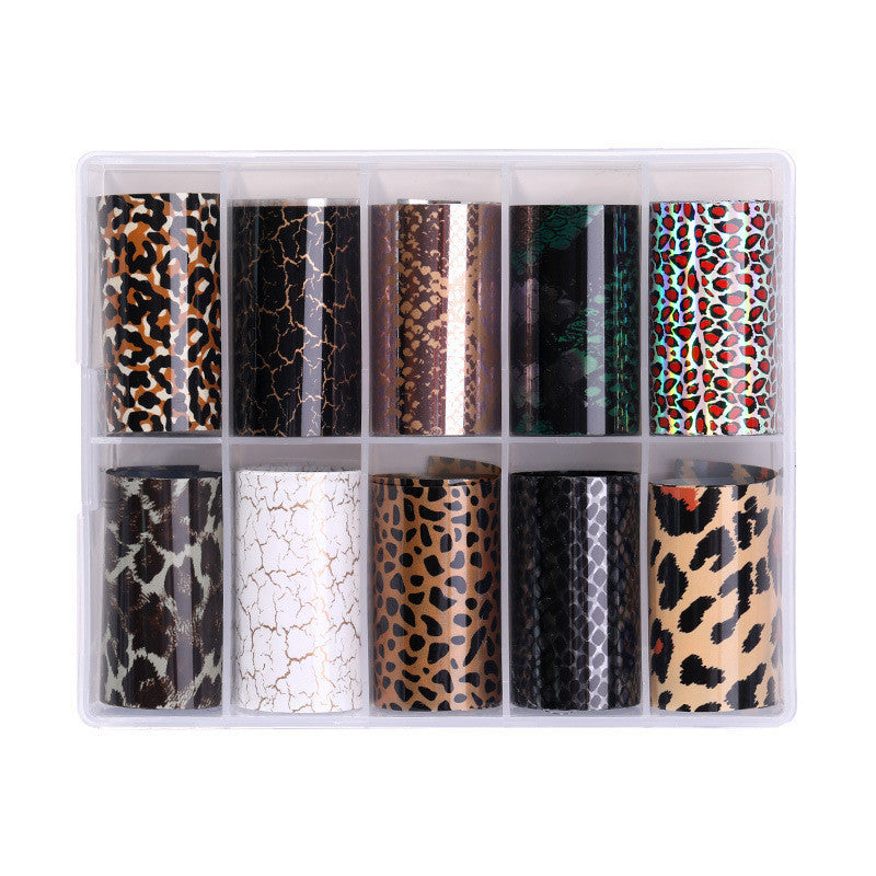 Classic Snake & Star Nail Stickers – Instagram-Inspired Manicure Decal Set for DIY & Salon - HZ Mobile