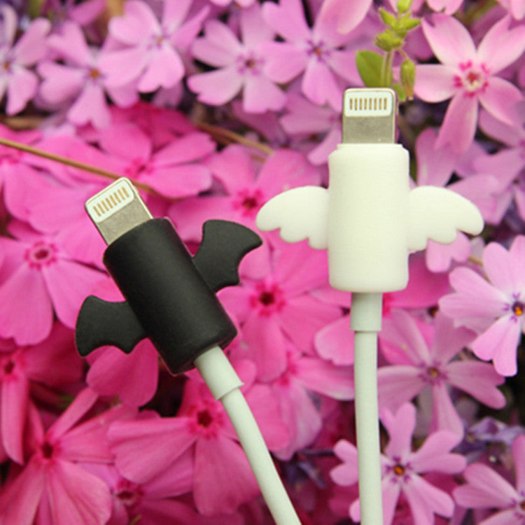 Angel Creative Simple Data Cable Protective Cover Bat Mobile Phone Headset Charging Cable Anti-Breaking Protective Cover - HZ Mobile