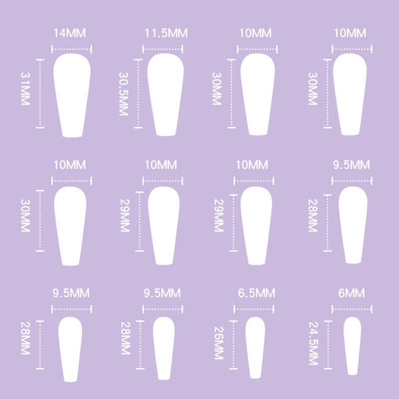 Detachable Artistic Press-On Nails – Reusable False Fingernails with Tips for Salon-Quality Manicure at Home - HZ Mobile