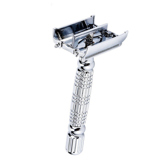 Men’s Manual Safety Razor – Classic Double-Edge Beard Shaver with Razor Holder - HZ Mobile