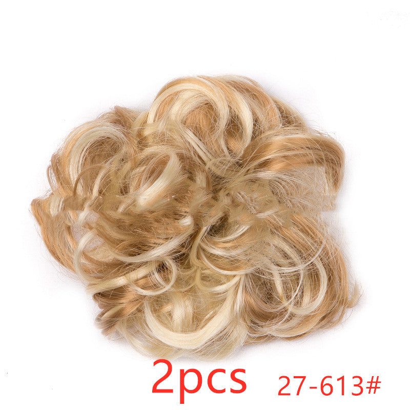 Fluffy Curly Hair Bun with Drawstring – Natural Look Hair Ring & Bun Maker for Women - HZ Mobile