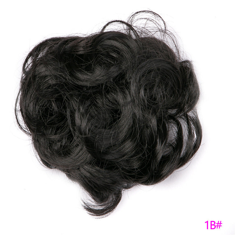 Fluffy Curly Hair Bun with Drawstring – Natural Look Hair Ring & Bun Maker for Women - HZ Mobile