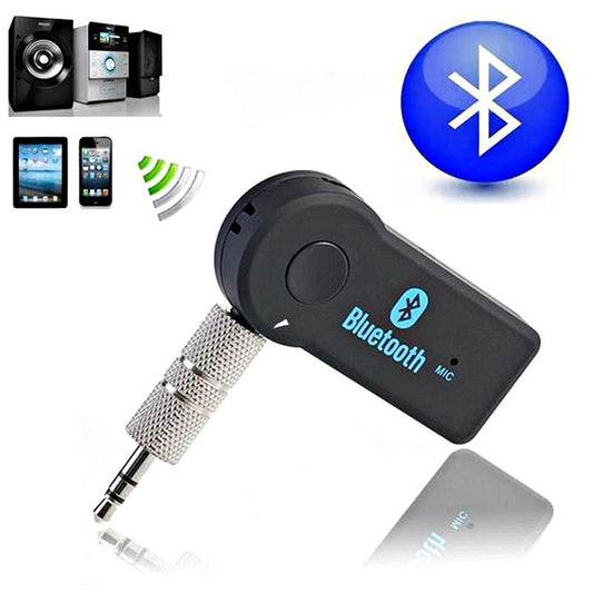 Handfree Car Bluetooth Music Receiver Universal 3.5mm Streaming A2DP Wireless Auto AUX Audio Adapter With Mic For Phone MP3 - HZ Mobile