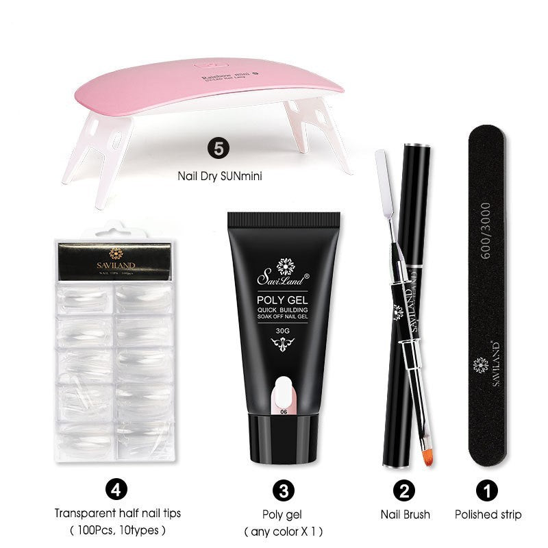 Quick Crystal Nail Extension Gel Set – Easy Builder Gel Kit for DIY & Salon Manicure - HZ Mobile