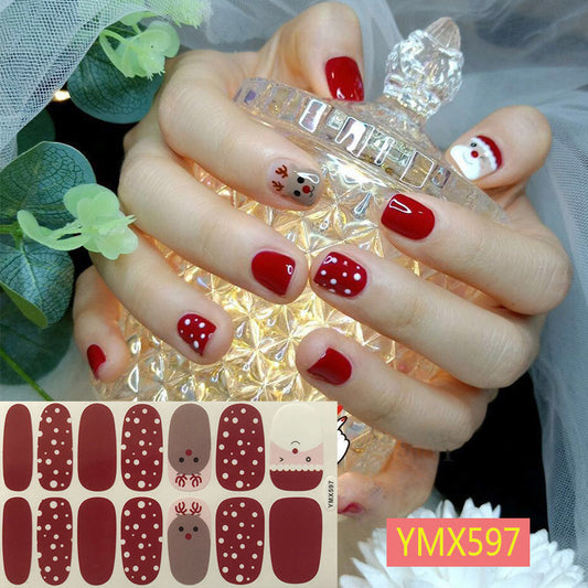 Christmas Nail Stickers – Festive Holiday Nail Art Decals for DIY & Professional Manicure - HZ Mobile