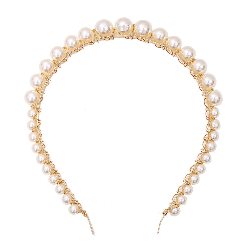 Thin Pearl Headband – Elegant Hair Accessory for Weddings, Parties & Daily Wear - HZ Mobile