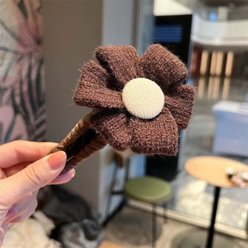 Large Cloth Flower Hairpin – High-End Mori Style Hair Clip for Elegant Updos & Back-of-Head Styling - HZ Mobile