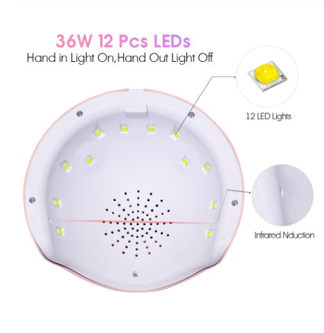UV LED Nail Dryer Lamp – Portable Gel Nail Curing Light for Quick DIY & Professional Manicure - HZ Mobile